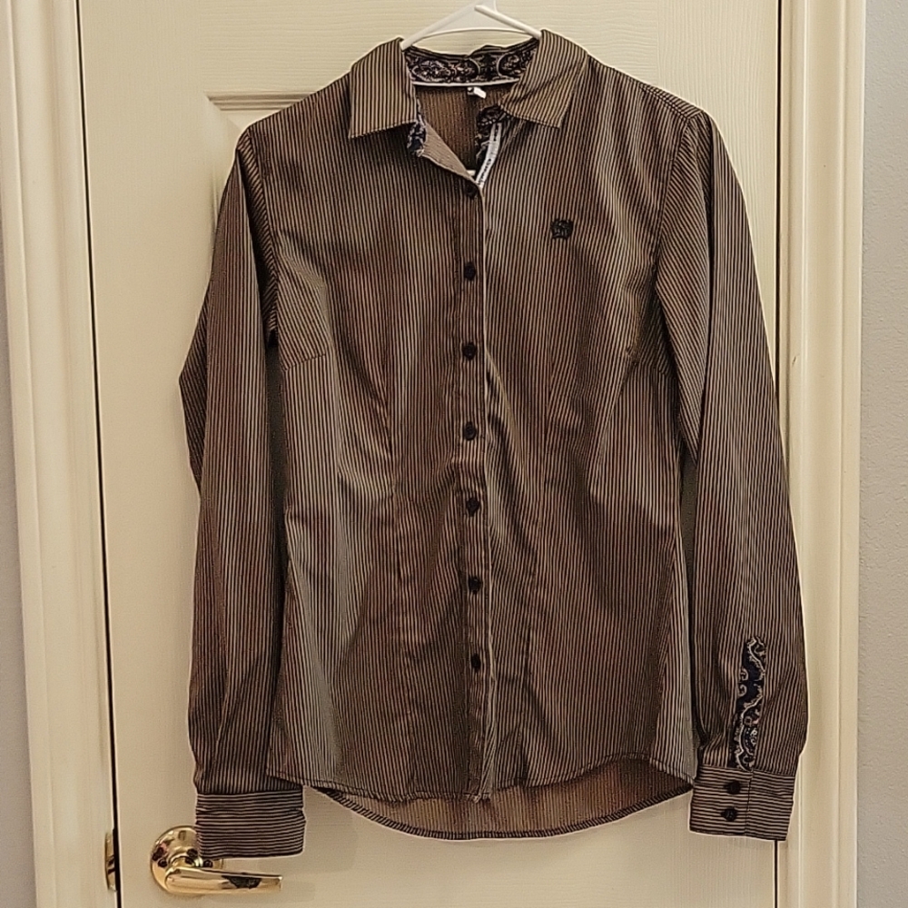 Cinch button down western long sleeve shirt